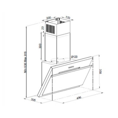ВЫТЯЖКА SIMFER 8551SМ белый ВЫТЯЖКА SIMFER 8551SМ белый