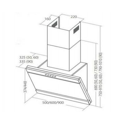 ВЫТЯЖКА AKPO WK-4 Kastos eco 60 см. белый ВЫТЯЖКА AKPO WK-4 Kastos eco 60 см. белый