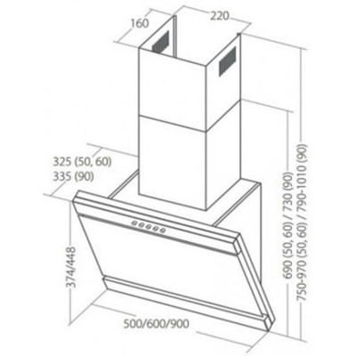 ВЫТЯЖКА AKPO WK-4 Kastos eco 50 см. черный ВЫТЯЖКА AKPO WK-4 Kastos eco 50 см. черный