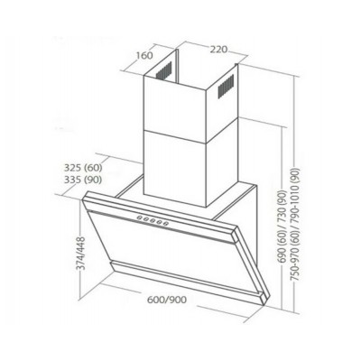 ВЫТЯЖКА AKPO WK-10 Kastos 60 см. белый ВЫТЯЖКА AKPO WK-10 Kastos 60 см. белый
