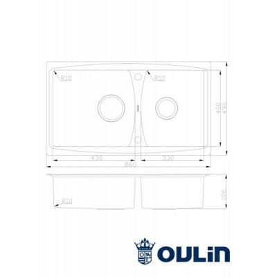 OULIN OL-S8203 860х490мм OULIN OL-S8203 860х490мм