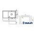 OULIN OL-S6101 Правая 850х506мм OULIN OL-S6101 Правая 850х506мм