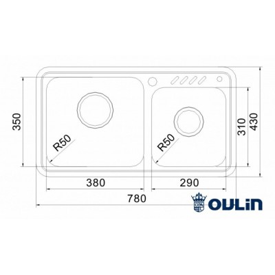 OULIN OL-H9903 780х430мм OULIN OL-H9903 780х430мм