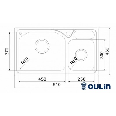 OULIN OL-H9818 810х460мм OULIN OL-H9818 810х460мм