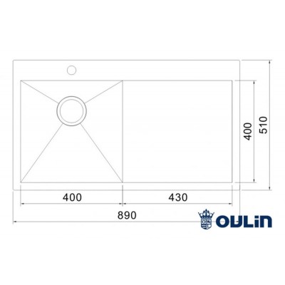 OULIN OL-FTL101R 890х510мм OULIN OL-FTL101R 890х510мм