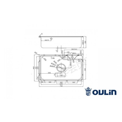 OULIN OL-CS210S 700х460мм OULIN OL-CS210S 700х460мм