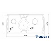 OULIN OL-321 900х470мм