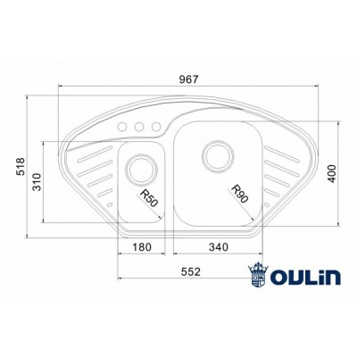 OULIN OL-310 967х518мм OULIN OL-310 967х518мм