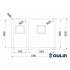 OULIN OL-0369R правая (квадратный выпуск) 590х420мм OULIN OL-0369R правая (квадратный выпуск) 590х420мм