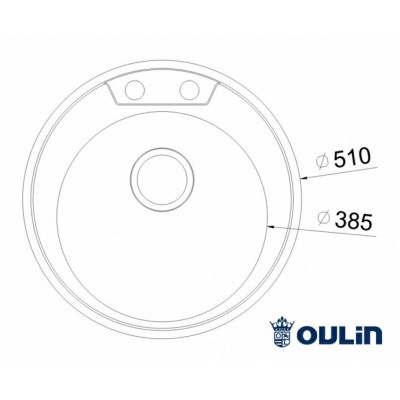 МОЙКА OULIN OL-R510 D510мм МОЙКА OULIN OL-R510 D510мм