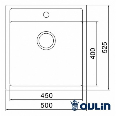 МОЙКА OULIN OL-FUR114 500х525мм МОЙКА OULIN OL-FUR114 500х525мм