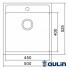 МОЙКА OULIN OL-FUR114 500х525мм МОЙКА OULIN OL-FUR114 500х525мм