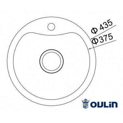 МОЙКА OULIN OL-357 D435мм МОЙКА OULIN OL-357 D435мм