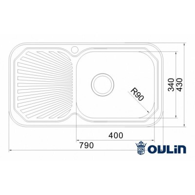 МОЙКА OULIN OL-307 790х430мм МОЙКА OULIN OL-307 790х430мм