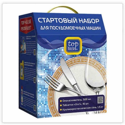 TOP HOUSE Стартовый набор для посудомоечных машин, 3пр. TOP HOUSE Стартовый набор для посудомоечных машин, 3пр.