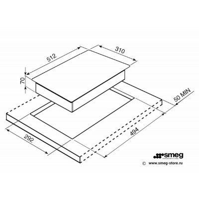 Электрическая варочная панель гриль SMEG PGF30T-1 Электрическая варочная панель гриль SMEG PGF30T-1