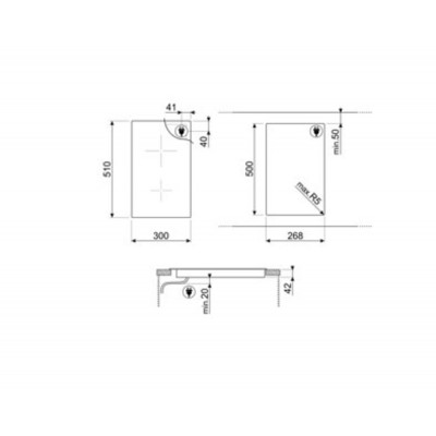Электрическая варочная панель стеклокерамика SMEG SE232TD Электрическая варочная панель стеклокерамика SMEG SE232TD