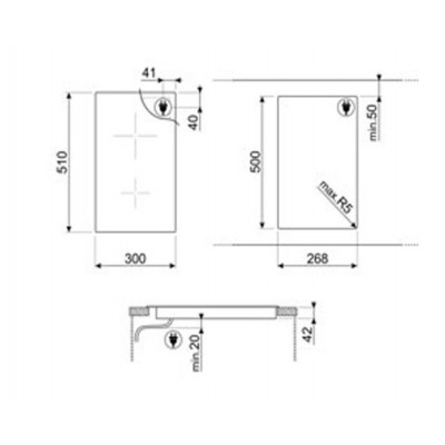 Электрическая варочная панель стеклокерамика SMEG SE232TD Электрическая варочная панель стеклокерамика SMEG SE232TD