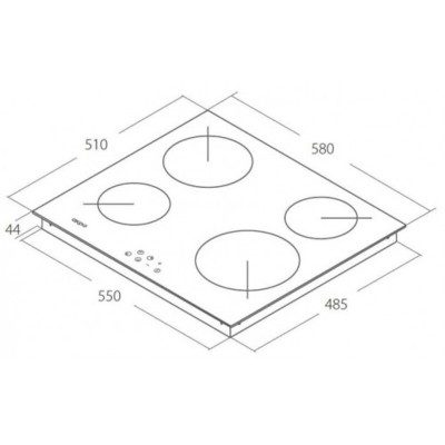 Электрическая варочная панель стеклокерамика Akpo РКА 58008 черный Электрическая варочная панель стеклокерамика Akpo РКА 58008 черный