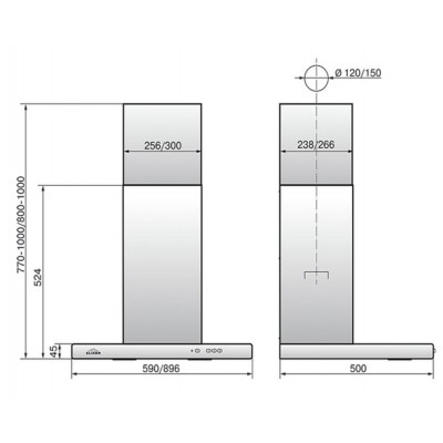 ВЫТЯЖКА ЭЛИКОР Квадра 60 антрацит ВЫТЯЖКА ЭЛИКОР Квадра 60 антрацит