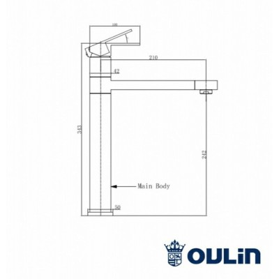 OULIN OL-8015 Смеситель сатин OULIN OL-8015 Смеситель сатин