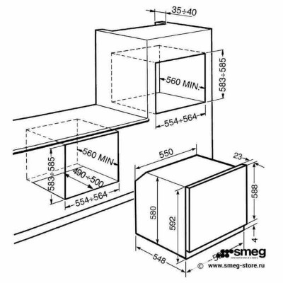 ЭЛЕКТРИЧЕСКИЙ ДУХОВОЙ ШКАФ SMEG SF700BS ЭЛЕКТРИЧЕСКИЙ ДУХОВОЙ ШКАФ SMEG SF700BS