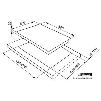 Варочная поверхность газовая SMEG SER60SGH3 акция Варочная поверхность газовая SMEG SER60SGH3 акция