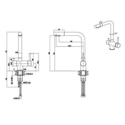Смеситель PAULMARK Essen Es213020-431 белый матовый (с подкл. фильтра) Смеситель PAULMARK Essen Es213020-431 белый матовый (с подкл. фильтра)