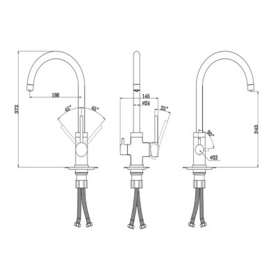 Смеситель PAULMARK Essen Es213211-401 антрацит (с подкл. фильтра) Смеситель PAULMARK Essen Es213211-401 антрацит (с подкл. фильтра)