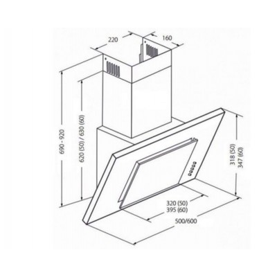 Вытяжка AKPO WK-4 Optima duo 50 см. белый Вытяжка AKPO WK-4 Optima duo 50 см. белый
