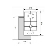 Варочная поверхность газовая AKPO PGA 302 FGC-T BL