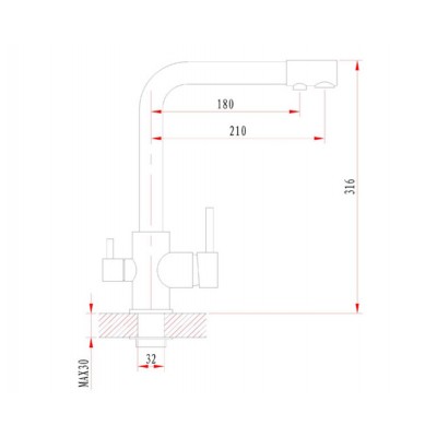 Смеситель Granula GR-2015 хром Смеситель Granula GR-2015 хром