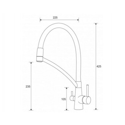 Смеситель PAULMARK Sigen Si213111-CR хром, резиновый излив (с подкл. фильтра) Смеситель PAULMARK Sigen Si213111-CR хром, резиновый излив (с подкл. фильтра)
