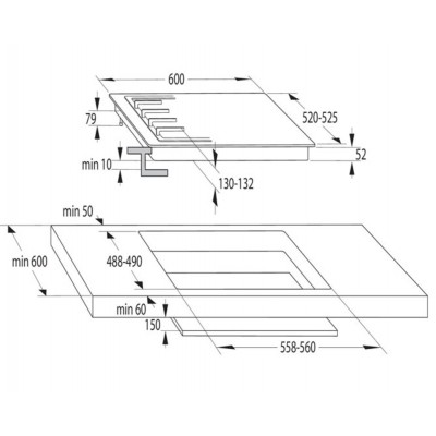 Комбинированная варочная поверхность газ./эл. GORENJE GCE691BSC Комбинированная варочная поверхность газ./эл. GORENJE GCE691BSC