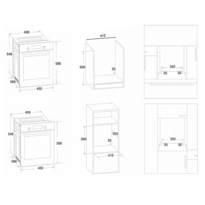 Духовой шкаф электрический SIMFER B4ES18016 Духовой шкаф электрический SIMFER B4ES18016