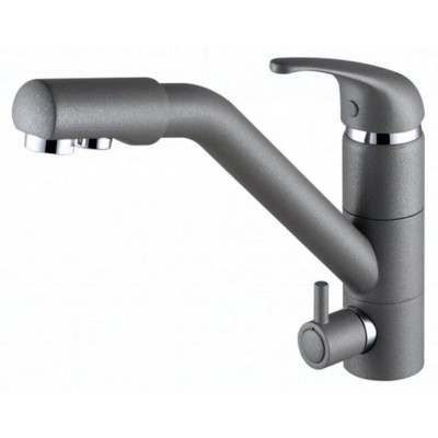 Смеситель PAULMARK Hessen He213017-402 серый металлик (с подкл. фильтра) Смеситель PAULMARK Hessen He213017-402 серый металлик (с подкл. фильтра)
