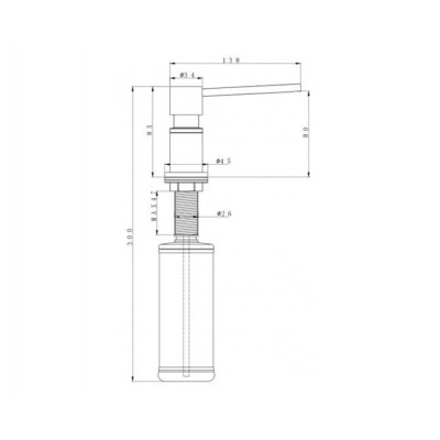 Дозатор PAULMARK D003-431 белый матовый Дозатор PAULMARK D003-431 белый матовый