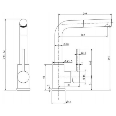 Смеситель PAULMARK Ka214311-302 песочный (с выдв. изливом) Смеситель PAULMARK Ka214311-302 песочный (с выдв. изливом)
