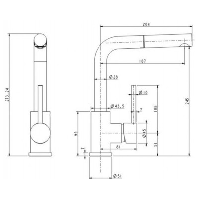 Смеситель PAULMARK Ka214311-431 белый матовый (с выдв. изливом) Смеситель PAULMARK Ka214311-431 белый матовый (с выдв. изливом)