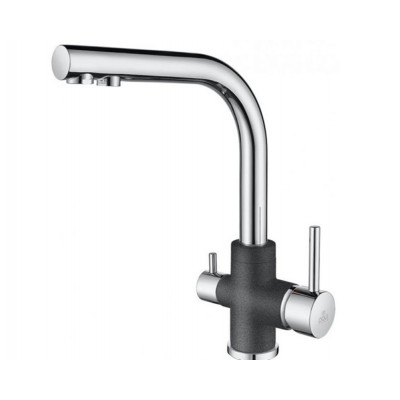 Смеситель PAULMARK Essen Es213011-DGCR графит/хром (с подкл. фильтра) Смеситель PAULMARK Essen Es213011-DGCR графит/хром (с подкл. фильтра)