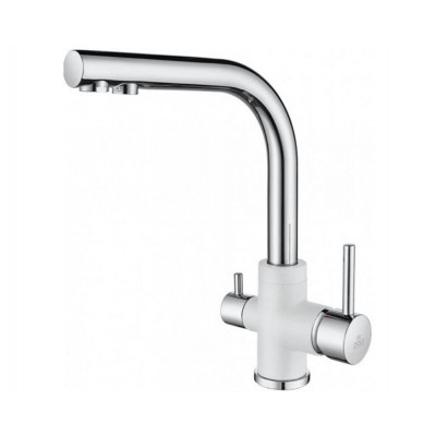 Смеситель PAULMARK Essen Es213011-WHCR белый/хром (с подкл. фильтра) Смеситель PAULMARK Essen Es213011-WHCR белый/хром (с подкл. фильтра)