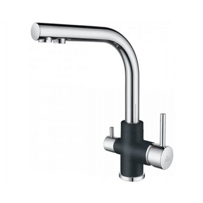 Смеситель PAULMARK Essen Es213011-BLMCR чёрный металлик/хром (с подкл. фильтра) Смеситель PAULMARK Essen Es213011-BLMCR чёрный металлик/хром (с подкл. фильтра)