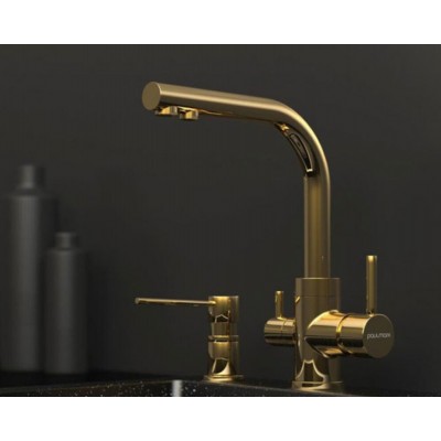 Смеситель PAULMARK Essen Es213011-G золото (с подкл. фильтра) Смеситель PAULMARK Essen Es213011-G золото (с подкл. фильтра)