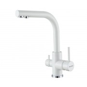 Смеситель PAULMARK Essen Es213011-431TW белый матовый полностью (с подкл. фильтра)