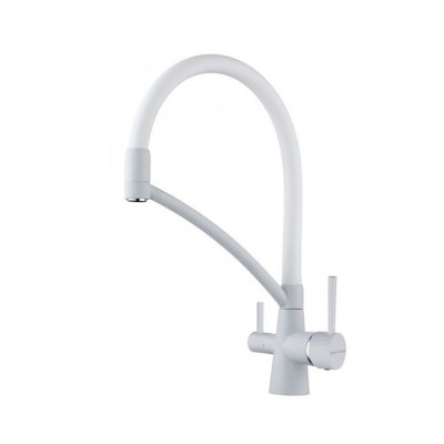 Смеситель PAULMARK Sigen Si213111-331TW белый матовый полностью, резиновый излив (с подкл. фильтра) Смеситель PAULMARK Sigen Si213111-331TW белый матовый полностью, резиновый излив (с подкл. фильтра)