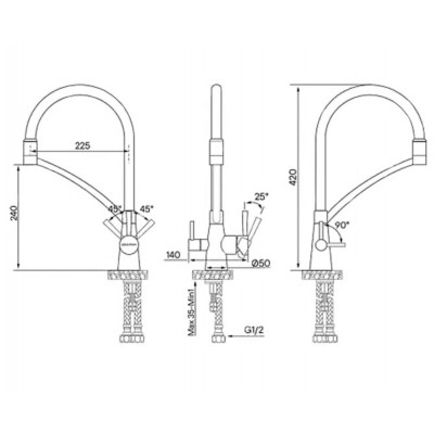 Смеситель PAULMARK Sigen Si213111-331TW белый матовый полностью, резиновый излив (с подкл. фильтра) Смеситель PAULMARK Sigen Si213111-331TW белый матовый полностью, резиновый излив (с подкл. фильтра)