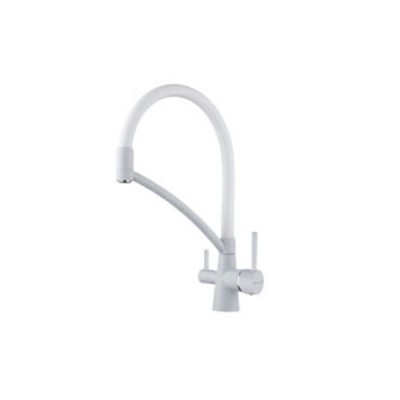 Смеситель PAULMARK Sigen Si213111-331TW белый матовый полностью, резиновый излив (с подкл. фильтра) Смеситель PAULMARK Sigen Si213111-331TW белый матовый полностью, резиновый излив (с подкл. фильтра)