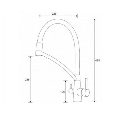 Смеситель PAULMARK Sigen Si213111-418 черный металлик, резиновый излив (с подкл. фильтра) Смеситель PAULMARK Sigen Si213111-418 черный металлик, резиновый излив (с подкл. фильтра)