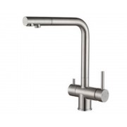 Смеситель PAULMARK Skalen Sk213020-SS нерж. (с подкл. фильтра)