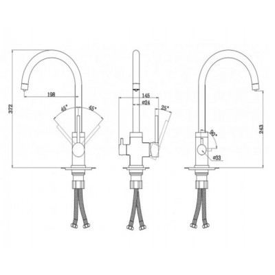 Смеситель PAULMARK Essen Es213211-CR хром (с подкл. фильтра) Смеситель PAULMARK Essen Es213211-CR хром (с подкл. фильтра)